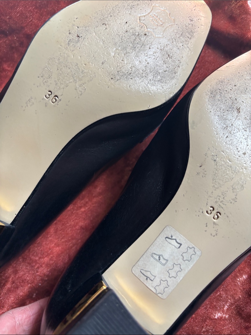 Bally Black Leather & Suede Loafers with Gold Hardware - Picture 4 of 5